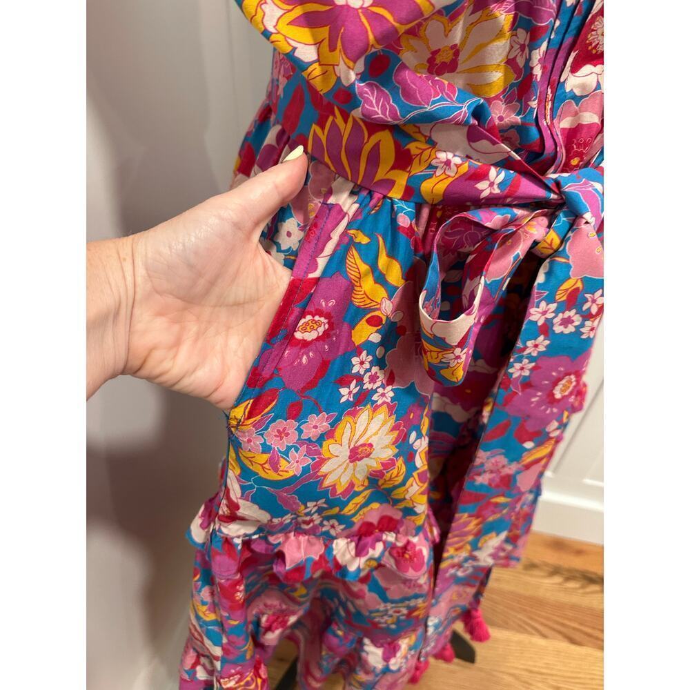 Figue Pippa Floral Tiered Ruffle Dress Size XL - Picture 10 of 13